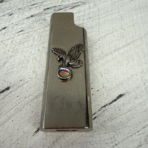 Vintage Silver Metal Eagle Lighter Cover CASE - $18.81