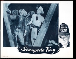 Stampede Fury 11&quot;x14&quot; Lobby Card William Boyd Hopalong Cassidy Western - £36.44 GBP