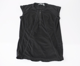 Athleta Pacifica UPF Swim Top Rash Guard 1/4 Zip Black Sleeveless Size XS - $488.90 MXN