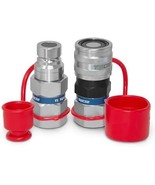 Bobcat Skid Steer Loader 3/4&quot; Npt Tl30 Flat Face Quick Connect, 1/2&quot; Iso... - $88.76 CAD