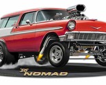 1956 Red Nomad Gasser by Larry Grossman Metal Sign - £46.67 GBP