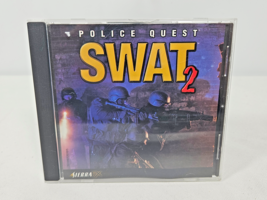 Police Quest Swat 2 PC Game Disc Manual  Case 1998 Tactical Sim RTS Sierra - $2.99