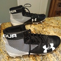 Rare Under Armour Football Cleats Hammer Cleats Mens US 12 1289774-011 Black EUC - $54.45