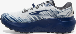 Brooks Men&#39;s Caldera 6 Trail Running Shoe Oyster/Blue Depths/Pearl - £73.74 GBP
