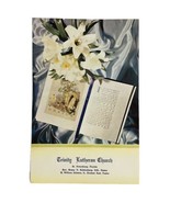 Vtg 1955 Trinity Lutheran Church Easter Program St Petersburg Fl Rev Kah... - $11.69 CAD