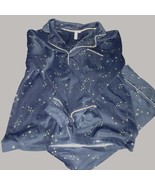 Joyspun Womens Starry Night Pajama Set Navy Blue  S Recycled Polyester S... - $9.50