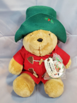 Paddington Bear Plush w/1994 Christmas Ornament with Tag 16in Vintage Sears - £11.71 GBP