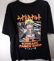 Naruto T-Shirt Size X-Large Shippuden  Ramen Shop Graphic Anime Black - £13.92 GBP