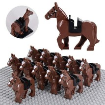 10pcs LOTR Cavalry War Battle Horses Custom Minifigure Building Block Toys Gift - £18.78 GBP