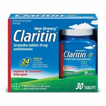 Claritin 30 Tablets Allergy Relief 24-Hour Exp. 2025+ - $241.19 MXN