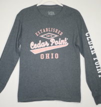 Cedar Point Ohio Theme Park Long Sleeve T-Shirt Size Small with Sleeve G... - £12.01 GBP