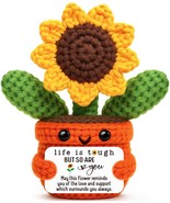 Get Well Soon Crochet Sunflower Gifts for Women Friends Sister Healing L... - $38.56 CAD