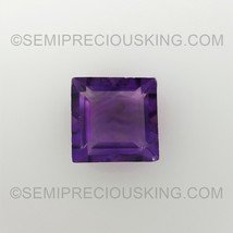 Natural Amethyst African Square Step Cut 6X6mm Grape Purple Color VS Clarity Loo - £14.85 GBP