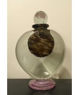 JEAN CLAUDE NOVARO HAND BLOWN GLASS VASE HAND SIGNED COA - $355.50