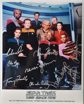 Star Trek DS9 Cast Signed Photo X9- A. Brooks, N. Visitor, R. Auberjonois, w/coa - £501.99 GBP