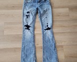 Miss Me Jeans Womens 25 x 34 Blue Low Rise JP7509B Bootcut Medium Wash D... - $24.74