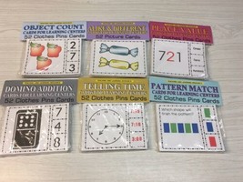 6 Math Sets   - Cards for Learning Center 52 Cards - Teaching “OPEN BOX “ - £22.55 GBP