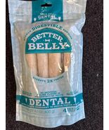 BestBy07/25 Better Belly Rawhide Dental Rolls Large 4 Count Pack DN-2003... - €13,57 EUR