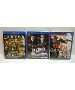 Lot of 3 New Sealed Blu-Ray Movies TAKERS GETAWAY &amp; HAYWIRE Action DIGIT... - £10.77 GBP