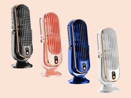 Tower Fan Wireless Portable Rechargeable Vertical/Horizontal 5 Speed Qui... - $18.99