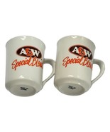 ​Vintage A &amp; W Special Blend Coffee Mugs Lot 2 Ceramic White Orange - £36.85 GBP