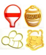 Winnie The Pooh Bee Hunny Honey Pot Balloon Set Of 4 Cookie Cutters USA ... - $205.31 MXN