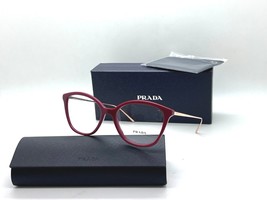 Prada Eyeglasses Vpr 11V 539-101 RED/ROSE Gold Frame 53-17-140MM Italy Nib - £98.46 GBP