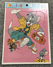Tom And Jerry Vintage Golden Frame Tray Puzzle - $7.70