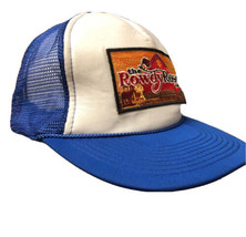 Otto Vintage Style Rowdy Rose Mesh Back Trucker Hat One Size White Blue ... - $12.77