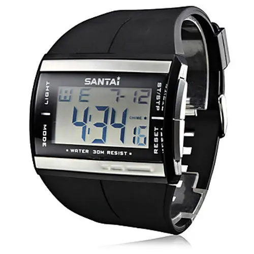 Electronic Watches Waterproof Fashion Sport LCD Men Digital Watch Diving... - $29.76