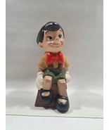 Vintage Pinocchio Ceramic Porcelain Figurine 9-1/2” Statue Figure - $24.70