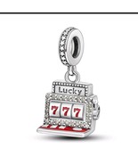 Slot machine simil pandora charms,slot machine charm for pandora, silver... - $19.00