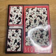 Vintage Walt Disney Company Mickey Mouse Playing Card And Scorepad Set - $6.80