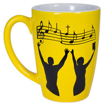 Sing to the Lord Mug Yellow Ceramic 13 Oz, Choir Mug - £6.16 GBP