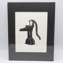 Pompe à Eau Vintage Graphique Art Imprimé - £56.02 GBP