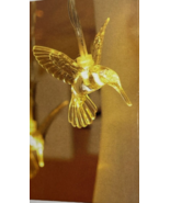 Solar Hummingbird String Lights, 21Ft 30 Warm White LED Outdoor Waterpro... - $17.81