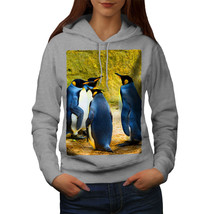 Wellcoda Penguin Nature Womens Hoodie, Antarctica Casual Hooded Sweatshirt - £28.60 GBP