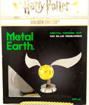 Fascinations Metal Earth Harry Potter Golden Snitch 3D Metal Model Kit New - $13.87