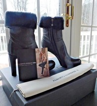 Alberto Fermani Gray Brown Leather Ankle Boots NIB Size 9.5 ITALY $736+ - $359.99