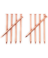 4 Inch Copper Nails - Pack of 10 Solid Copper Nail Spikes - $22.71