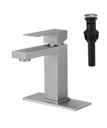Waterfall Bathroom Sink Faucet with Pop-Up Drain - $112.13 CAD