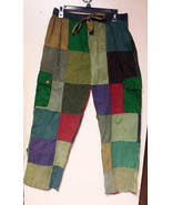 XL  Lightweight Cotton Stonewash Patchwork Cargo Pants  #XL5  Unisex - $62.90 CAD