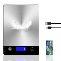 Rechargeable Food Scale, 22Lb Digital Kitchen Scale For Food In Gram And... - $580.78 MXN