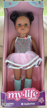 MY LIFE as a Ballerina AA Girl Doll 18” New Dark Skin &amp; Hair Pink Tutu Sequins - £30.29 GBP