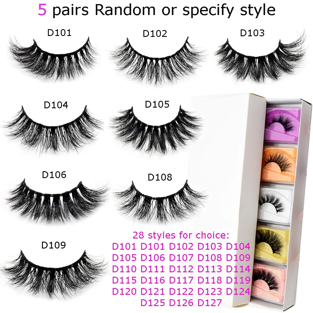 Es wholesale natural long fluffy eyelashes beauty faux cils cruelty free maquillaje eye thumb200