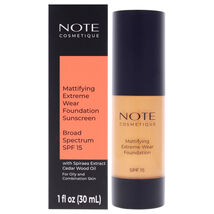 Mattifying Extreme Wear Foundation SPF 15 - 113 Honey Bronze by Note Cos... - $14.99