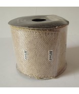 Decorative Wired Glitter Burlap Ribbon 2.5&quot; x 12&#39; Roll - €5,14 EUR