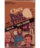 Vintage Chex Pocket 50’s &amp; 60’sTrivia Card Game Series 9 1984 - £2.35 GBP