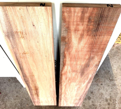 2 PIECES BEAUTIFUL KILN DRIED S4S PATAGONIAN ROSEWOOD LUMBER ~30&quot; X 6&quot; X... - £27.98 GBP