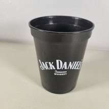 Jack Daniels Whiskey Plastic Cup Black Perfect for Parties and Outdoor E... - $9.64